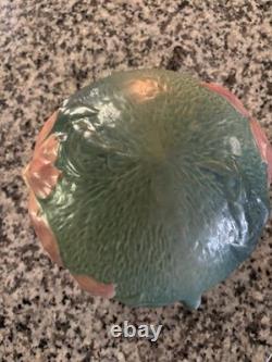 Roseville Pottery Matte Green Hanging Basket 1900s Arts Crafts