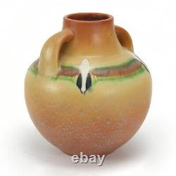 Roseville Pottery Monticello 562-7 matte terra cotta 2 handle vase Arts & Crafts