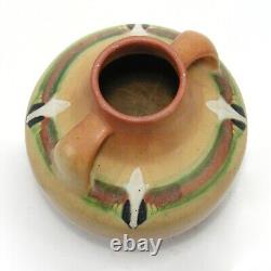 Roseville Pottery Monticello 562-7 matte terra cotta 2 handle vase Arts & Crafts