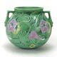 Roseville Pottery Morning Glory Matte Green Blue Vase 269-6 Arts & Crafts