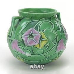 Roseville Pottery Morning Glory matte green blue vase 269-6 Arts & Crafts