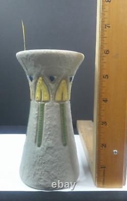 Roseville Pottery, Mostique, Vase, Signed, Multi-Color, 1916, Arts & Crafts, VgC