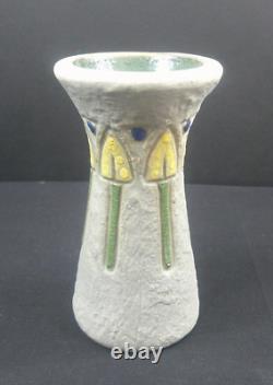 Roseville Pottery, Mostique, Vase, Signed, Multi-Color, 1916, Arts & Crafts, VgC