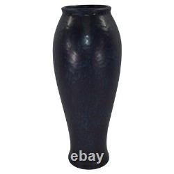 Roseville Pottery Pauleo 1914 Mottled Purple Blue Arts and Crafts Vase 991-15