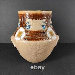 Roseville Pottery Rare Antique Mostique Arts Crafts / Mission Handled 535-8 Vase