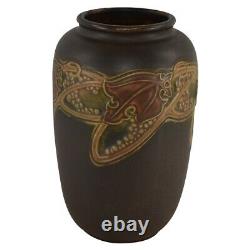 Roseville Pottery Rosecraft Vintage 1925 Brown Arts and Crafts Vase