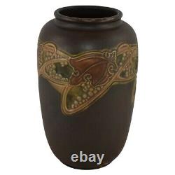 Roseville Pottery Rosecraft Vintage 1925 Brown Arts and Crafts Vase