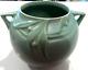 Roseville Pottery Velmoss Ball Vase Green Measures 7 1/2hx8to Handles