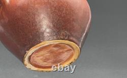 Roseville Pottery Windsor Double Handled Vase Mottled Orange Brown 545-5 Rare