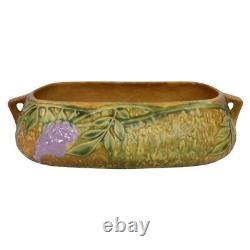 Roseville Pottery Wisteria 1933 Tan Arts And Crafts Console Bowl 243-5