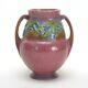 Roseville Pottery Pink Baneda Line 9.25 Vase 596-9 Pumpkin Vine Arts & Crafts