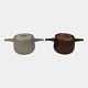 Roseville Raymor Gray Brown Ceramic Pair Of Bean Pots 195