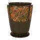 Roseville Rosecraft Panel 1926 Vintage Arts And Crafts Pottery Brown Vase 291-8