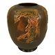 Roseville Rosecraft Panel Brown 1926 Arts And Crafts Pottery Ceramic Vase 293-8