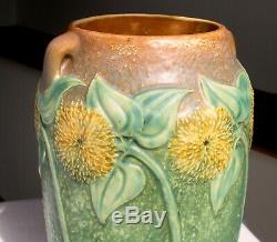 Roseville Sunflower 10 Handled Vase Arts & Crafts Mission