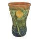 Roseville Sunflower 1930 Vintage Arts And Crafts Pottery Ceramic Vase 487-7