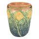 Roseville Sunflower 1930 Vintage Arts And Crafts Pottery Handled Ceramic Vase