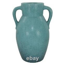 Roseville Tourmaline 1933 Arts And Crafts Pottery Mottled Blue Vase 444-12