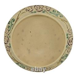 Roseville Velmoss Scroll 1916 Arts And Crafts Pottery Ceramic Flower Bowl 118-6