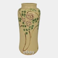 Roseville Velmoss Scroll 1916 Vintage Arts And Crafts Pottery Tall Vase 204-10