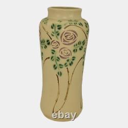 Roseville Velmoss Scroll 1916 Vintage Arts And Crafts Pottery Tall Vase 204-10