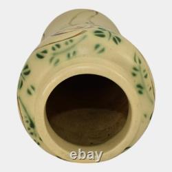 Roseville Velmoss Scroll 1916 Vintage Arts And Crafts Pottery Tall Vase 204-10