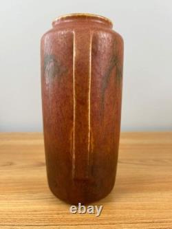 Roseville Windsor Arts And Crafts Brown Double Handled Vase 552-8