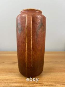 Roseville Windsor Arts And Crafts Brown Double Handled Vase 552-8