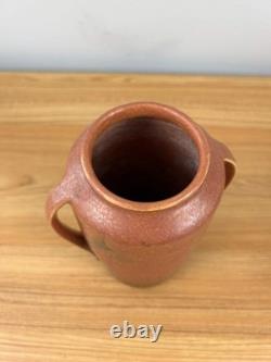 Roseville Windsor Arts And Crafts Brown Double Handled Vase 552-8