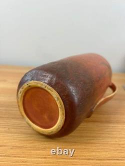 Roseville Windsor Arts And Crafts Brown Double Handled Vase 552-8
