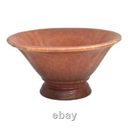 Roseville Windsor Brown 1931 Arts And Crafts Pottery Ceramic Console Bowl 167-12