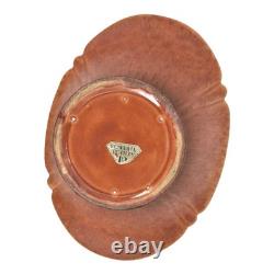 Roseville Windsor Brown 1931 Arts And Crafts Pottery Ceramic Console Bowl 167-12