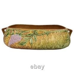 Roseville Wisteria 1933 Vintage Arts And Crafts Pottery Tan Ceramic Bowl 243-5