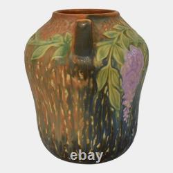 Roseville Wisteria Blue 1933 Vintage Arts And Crafts Pottery Ceramic Vase 634-7