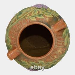 Roseville Wisteria Blue 1933 Vintage Arts And Crafts Pottery Ceramic Vase 634-7