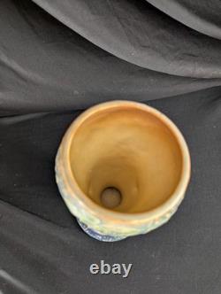 Roseville Wisteria Blue 1933 Vintage Arts And Crafts Pottery Ceramic Vase 635-8