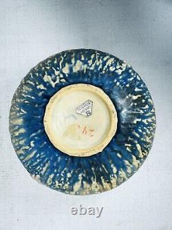 Roseville Wisteria Blue 242-3 Vintage Pottery Vase Double Handled Excellent