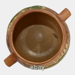 Roseville Wisteria Tan 1933 Vintage Arts And Crafts Pottery Ceramic Vase 633-8