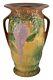 Roseville Wisteria Tan 1933 Vintage Arts And Crafts Pottery Ceramic Vase 640-12