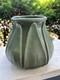 Royal Haeger 1990s Arts And Crafts Style Pottery Matte Green Tulip Vase