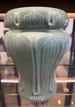 Royal Haeger Arts & Crafts Mission Revival Matte Green Amaryllis Vase 12 Greuby