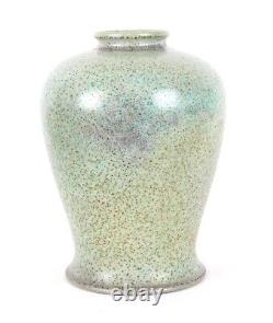 Ruskin Pottery High Fired Speckled Globe Shaped Arts and Crafts Vase Ferneyhough