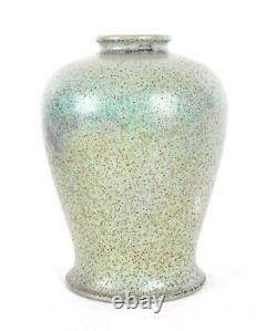 Ruskin Pottery High Fired Speckled Globe Shaped Arts and Crafts Vase Ferneyhough