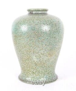 Ruskin Pottery High Fired Speckled Globe Shaped Arts and Crafts Vase Ferneyhough