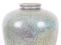 Ruskin Pottery High Fired Speckled Globe Shaped Arts and Crafts Vase Ferneyhough