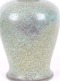 Ruskin Pottery High Fired Speckled Globe Shaped Arts and Crafts Vase Ferneyhough