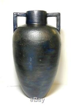 Russell Crook Fish Motif Arts & Crafts Pottery Stoneware Vase Grueby Interest