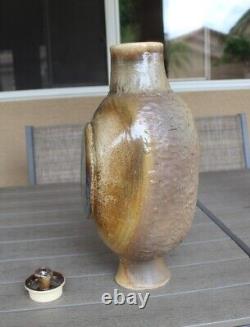 Russell Schmaljohn 1968 Large Pottery Urn Mid-Century Art NW Missouri State