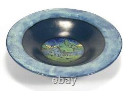 SEG PRP Saturday Evening Girls pottery large bowl house landscape arts & crafts