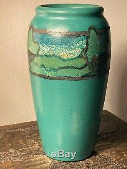 SEG Paul Revere arts and crafts era vase with stylized landscape. Ending 9/28